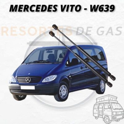 Pistones de gas para techos camper de Furgoneta Mercedes Vito W639